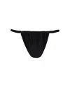 Lamarque Brazilian Thong Bikini Bottom In Black
