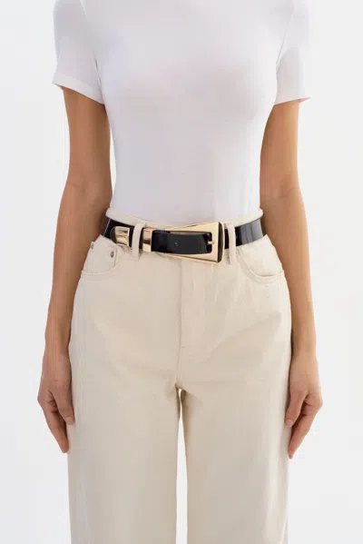 Lamarque Brooklyn Patent Leather Belt