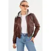 Lamarque Leather Bomber Jacket