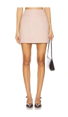 Lamarque Mini Skirt In Heather Pink