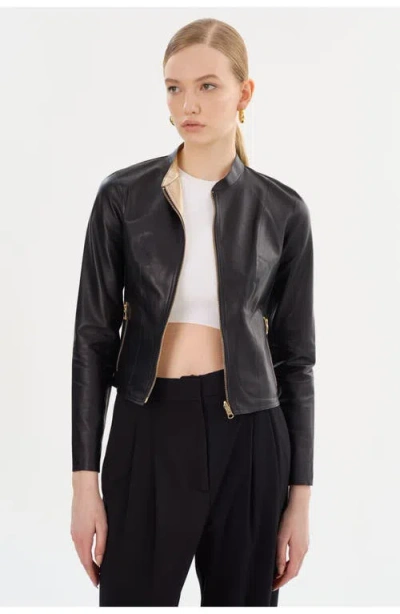 Lamarque Chapin | Reversible Leather Bomber