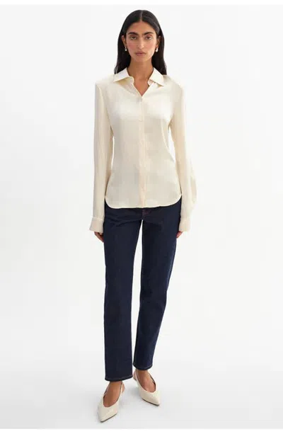 Lamarque Clarke | Satin Shirt In Cream