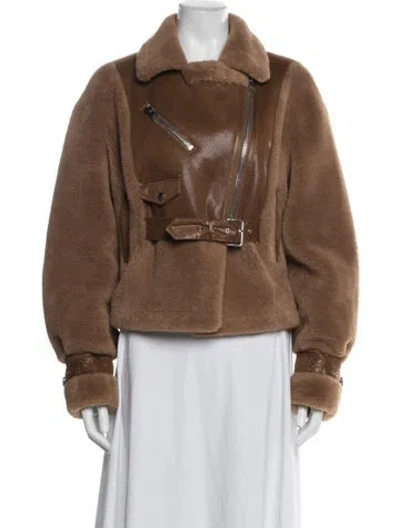 Pre-owned Lamarque Coat In Brown