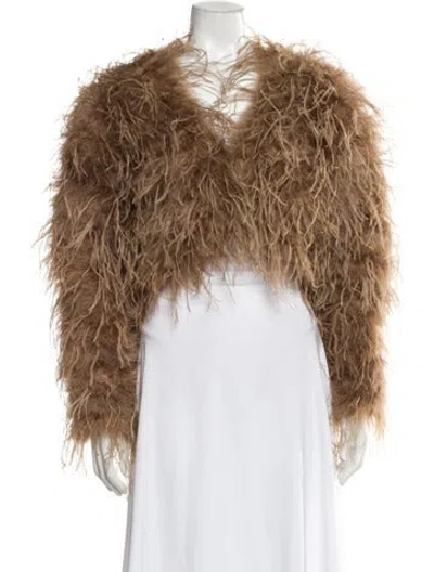 Pre-owned Lamarque Coat W/ Tags In Neutral