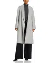 Lamarque Thara Double-faced Wool Cocoon Coat In Light Grey