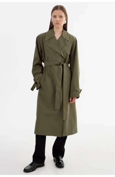Lamarque Colette | Oversized Trench Coat In Green