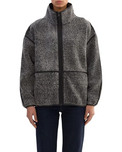 Lamarque Corvy Polar Fleece Jacket In Gray