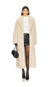 Lamarque Darelle Faux Fur Maxi Coat In Angora