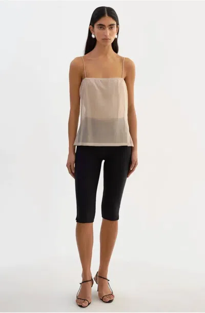 Lamarque Delphine Organza Top In Beige In Neutral