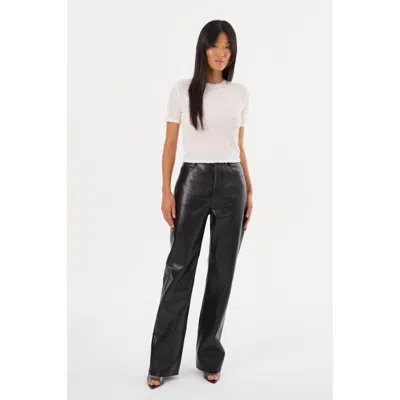 Lamarque Demora Recycled Leather Pants In Black