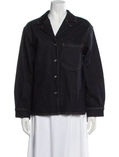 Pre-owned Lamarque Denim Jacket W/ Tags In Blue