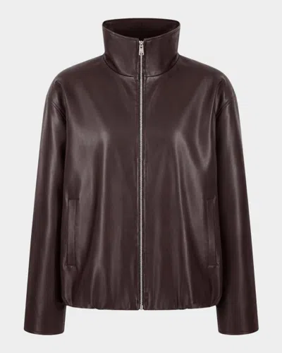 Lamarque Denita Faux-leather Jacket In Vamp