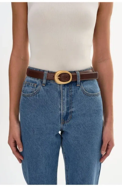 Lamarque Doha | Leather Belt In Brown