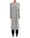 Lamarque Double Face Wool Coat In Black