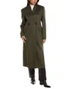 Lamarque Double Face Wool-blend Coat In Multi