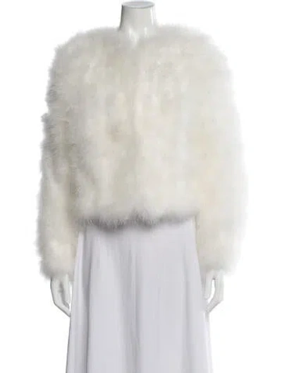 Pre-owned Lamarque Down Jacket In White