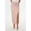 Lamarque Eileen | Faux Leather Maxi Skirt In Neutral