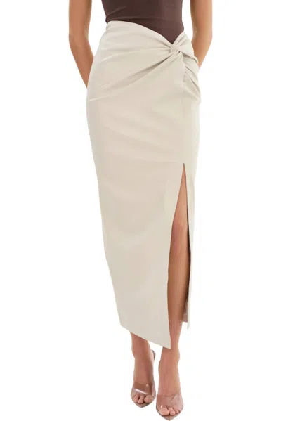Lamarque Eileen Maxi Skirt In Bone In Beige