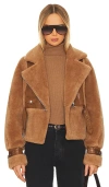 Lamarque Elody Jacket In Mocha & Brown
