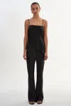 Lamarque Emile Bias Cut Pull-on Satin Pants In Black