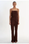 Lamarque Emile | Pull-on Satin Pants In Blue