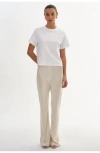 Lamarque Emile | Pull-on Satin Pants In Neutral