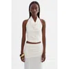 Lamarque Enza | Knit Halter Top In White