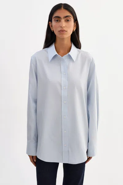 Lamarque Eve Button Down Shirt In Blue