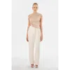 Lamarque Evonne One Shoulder Top In Neutral