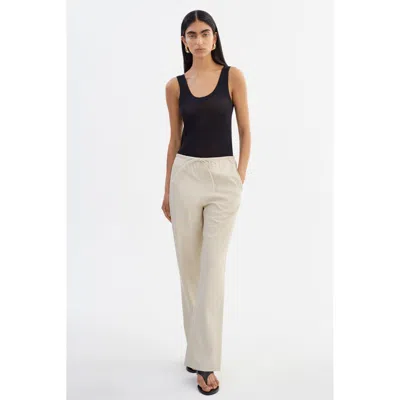 Lamarque Faith Faux Leather Relaxed Pant In Neutral