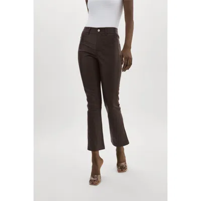 Lamarque Faris | Stretch Leather Pants In Brown
