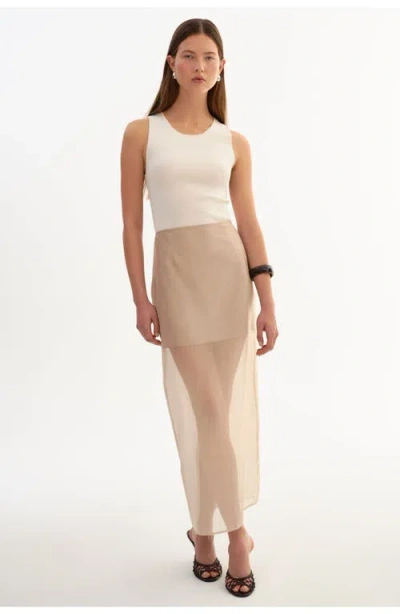Lamarque Farley | Sheer Skirt In Neutral