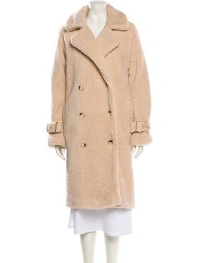 Pre-owned Lamarque Faux Fur Coat In Neutral