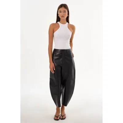 LAMARQUE FENNE LEATHER TAPERED PANT