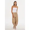 Lamarque Fenne Leather Tapered Pant In Brown