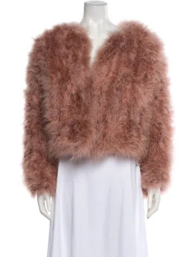 Pre-owned Lamarque Fur Jacket In Pink