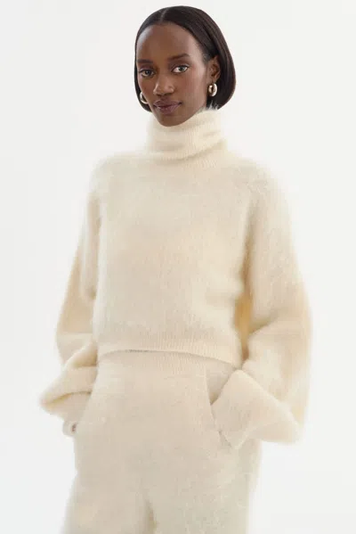 Lamarque Garcelle Wool Turtleneck Sweater In Neutral