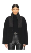 Lamarque Hadley Faux Fur Jacket In Black