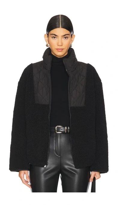 Lamarque Hadley Faux Fur Jacket In Black