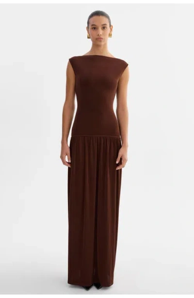 Lamarque Hanna | Knit Maxi Dress In Brown