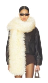 Lamarque Haris Faux Fur Scarf In Neutral