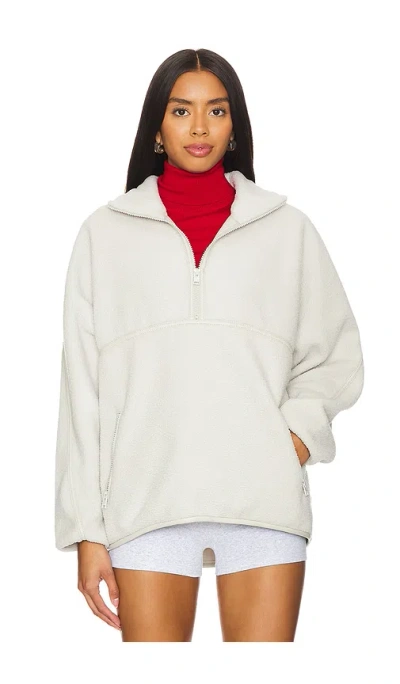 Lamarque Helsa Polar Fleece Pullover In 淡灰色