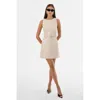 Lamarque Hilma Leather Shift Dress In White