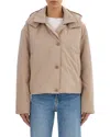 Lamarque Hooded Puffer Jacket In Neutral