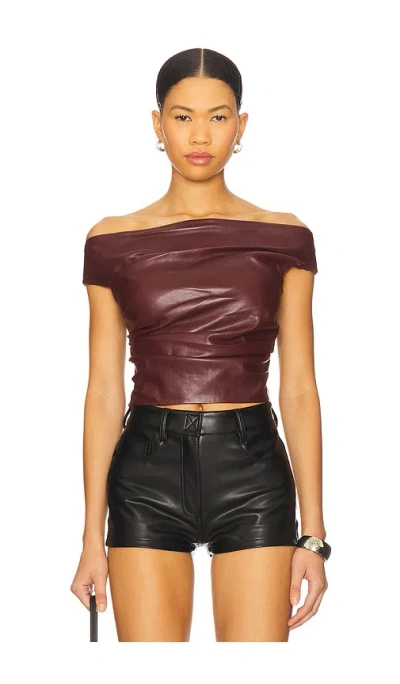 Lamarque Ines Top In Burgundy