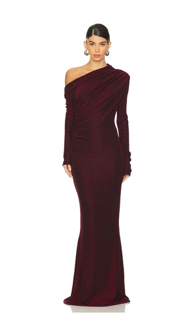 Lamarque Iniala Maxi Dress In Burgundy