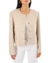 Lamarque Alessia Double-face Wool Jacket In Heather Beige