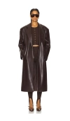 Lamarque Oversized Coat In Brown