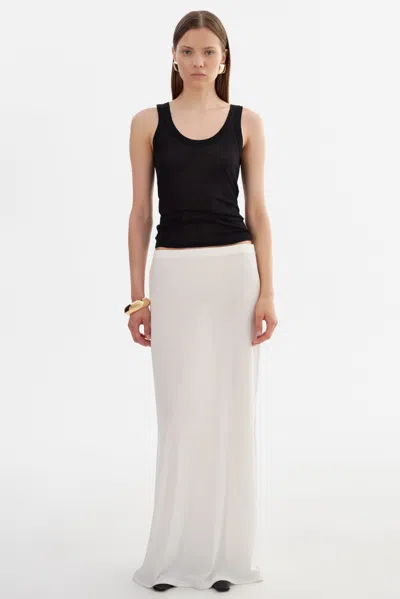 Lamarque Jazmin Knit Maxi Skirt In White
