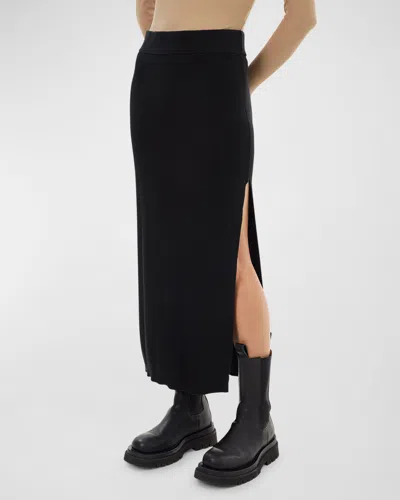 Lamarque Jillian Knit Maxi Skirt In Black